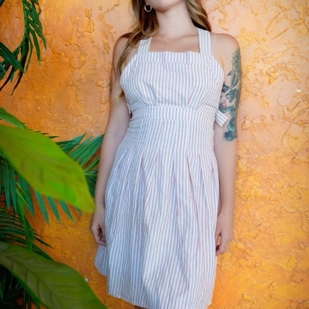 dRA clothing (made in LA) Candy Striper Apron Dress